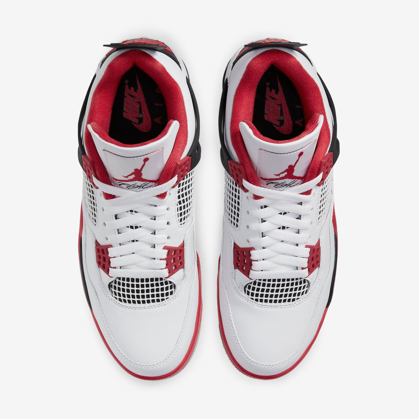 Air Jordan Retro 4 - White/Red/Black - Foot Arena