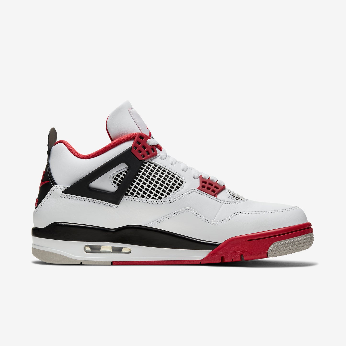 Air Jordan Retro 4 - White/Red/Black - Foot Arena