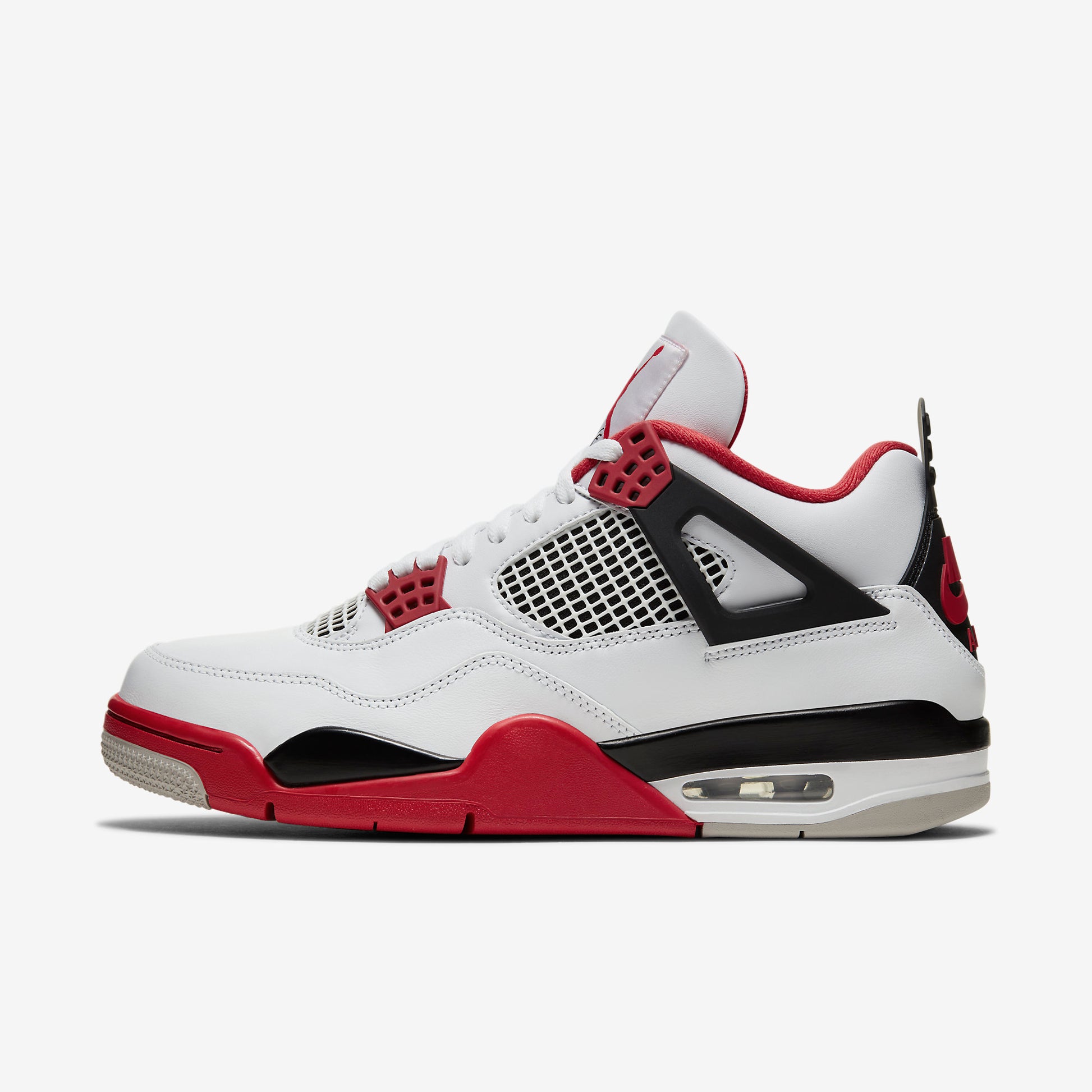 Air Jordan Retro 4 - White/Red/Black - Foot Arena